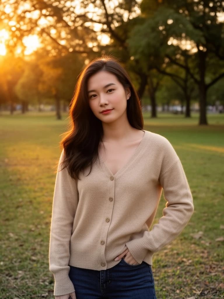 Woman in park